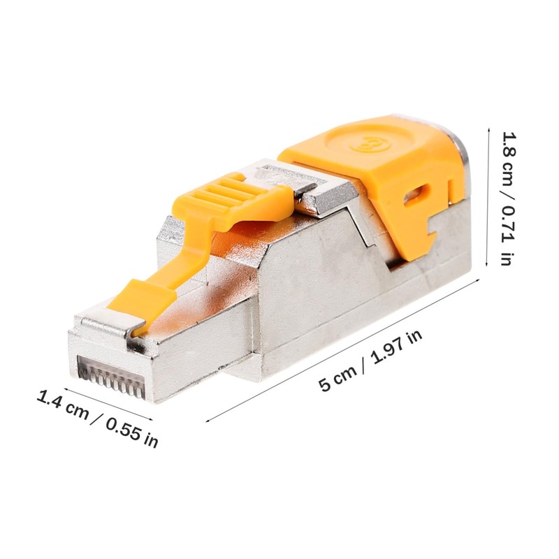 Gatuida 10g Shielded Cat Connector Plugs for Easy Installation Compatible