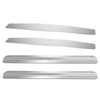 24" Stainless Steel Mud Flap Weights Pair Weight w/Backing Plate