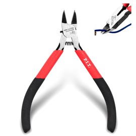 P.I.T. Wire Cutters, 5 Inch Ultra Sharp Flush Side Cutters Heavy Duty Flush Cut Pliers for Electronics, Jewelry Making, Crafting, Plastic Gunpla Model Building, Precision Cutting Needs