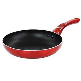 8in Aluminum Non Stick Gourmet Frying Pan in Red