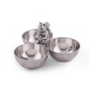 Arthur Court Squirrel 3 Bowl Nut/Snacks/Candy Ensemble - Cast Aluminum