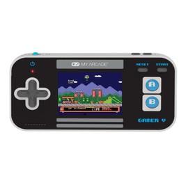 My Arcade Gamer V Classic-Blue: Portable Gaming System with 220 Games, 2.5" Color Display, Pocket Size (DGUN-3919)