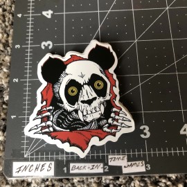 Zombie Panda Adult Humor Skateboard Laptop Guitar Sticker B13G