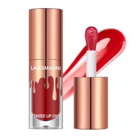 LANGMANNI Tinted Lip Oil, Vibrant High-Shine Moisturizing Lip Care, Six Distinct Shades With Versatile & Cruelty-Free 0.24 Fl oz (#05, 0.25 Fl Oz (Pack of 1))