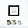 pf+a REAL GLASS 3x3" Photo Frame - Oxford Black 5x5