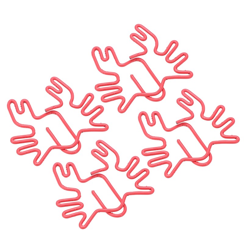 100Pcs Kids Paper Clips Crab Style Metal Exquisite Color Wide