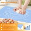 Silicone Pastry Mat for Baking, Dough Rolling Mat Non Stick