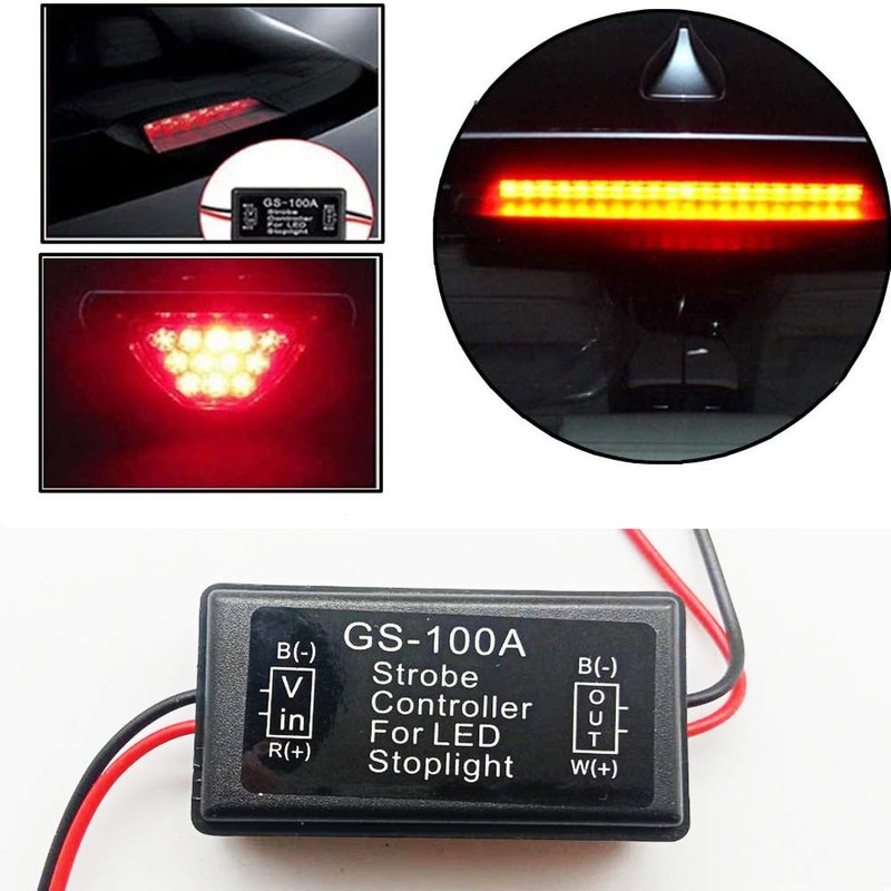 YUANYE Brake Lamp Controller 12-16V GS-100A Flash Strobe Controller Flashing