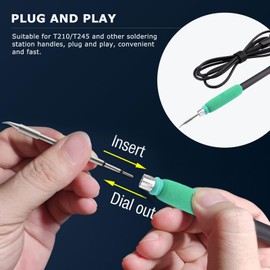 C245-D22 Soldering Iron Tips, Tip Compatible with T245 Soldering Station,Ideal for Repair Mobile Phone Motherboard Watch