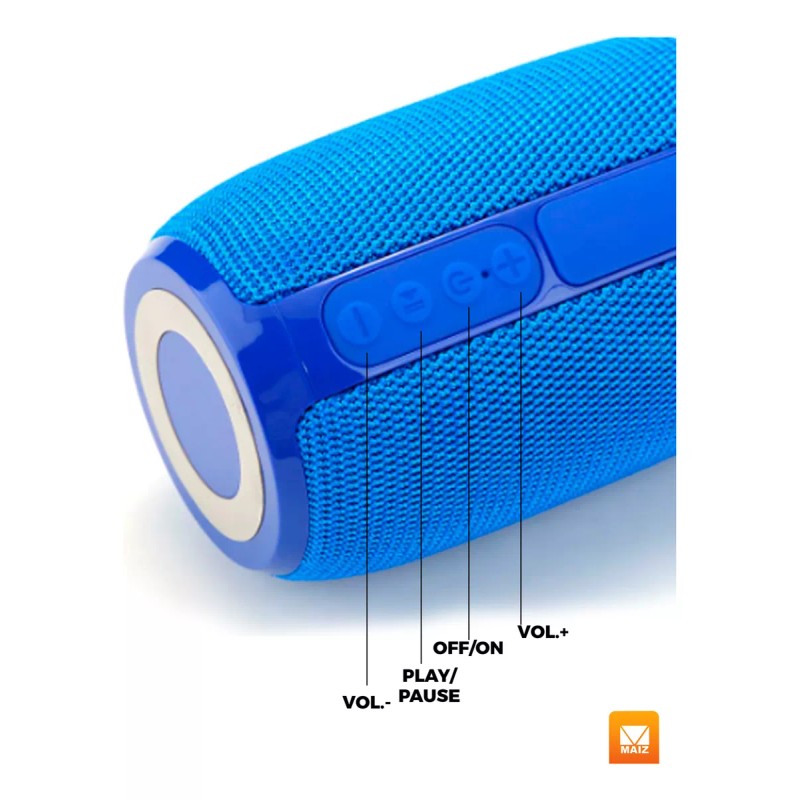 Maíz Bocina Bluetooth Recargable Usb Luz Led Portatil Inalambrica