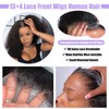 13x4 Lace Front Wigs Human Hair 12 Inch Curly Bob