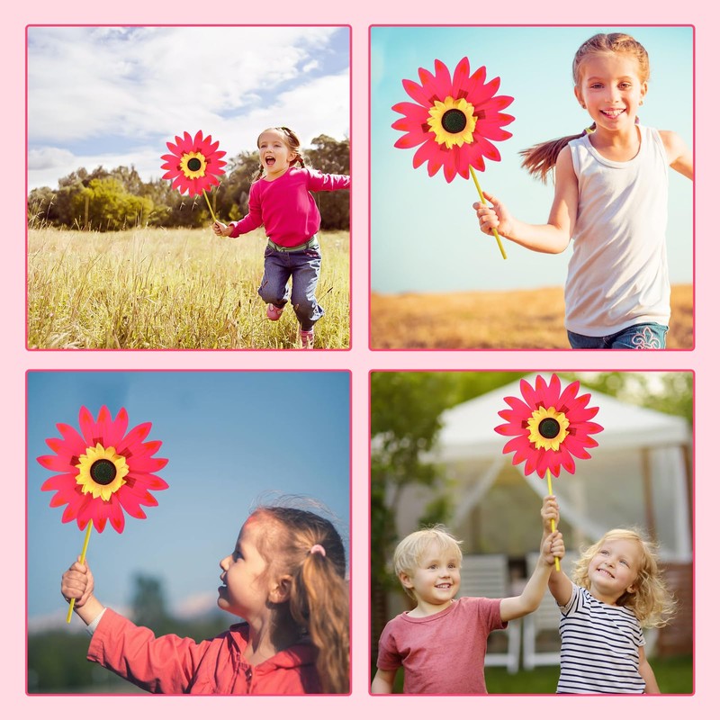 nalaina Windmill Zaguruma Sunflower Windmill, 11.0 inches (28 cm), PVC,