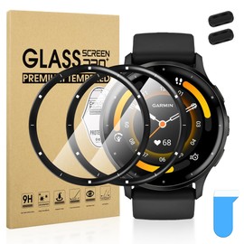 Suoman 2+2 Pack for Garmin Venu 3 45mm Smartwatch Screen Protector, Charger Port+ [Anti Scratch] Full Coverage High Definition PMMA Soft Protective Film