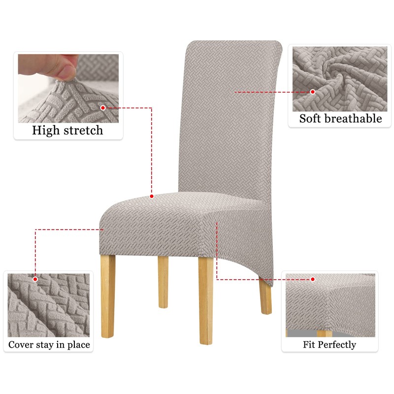 Lellen XL Size Stretch Chair Covers for Dining Room Large