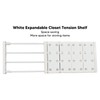 Wardrobe Partition Board Storage Extendable Rod Space Saving Layered Partition