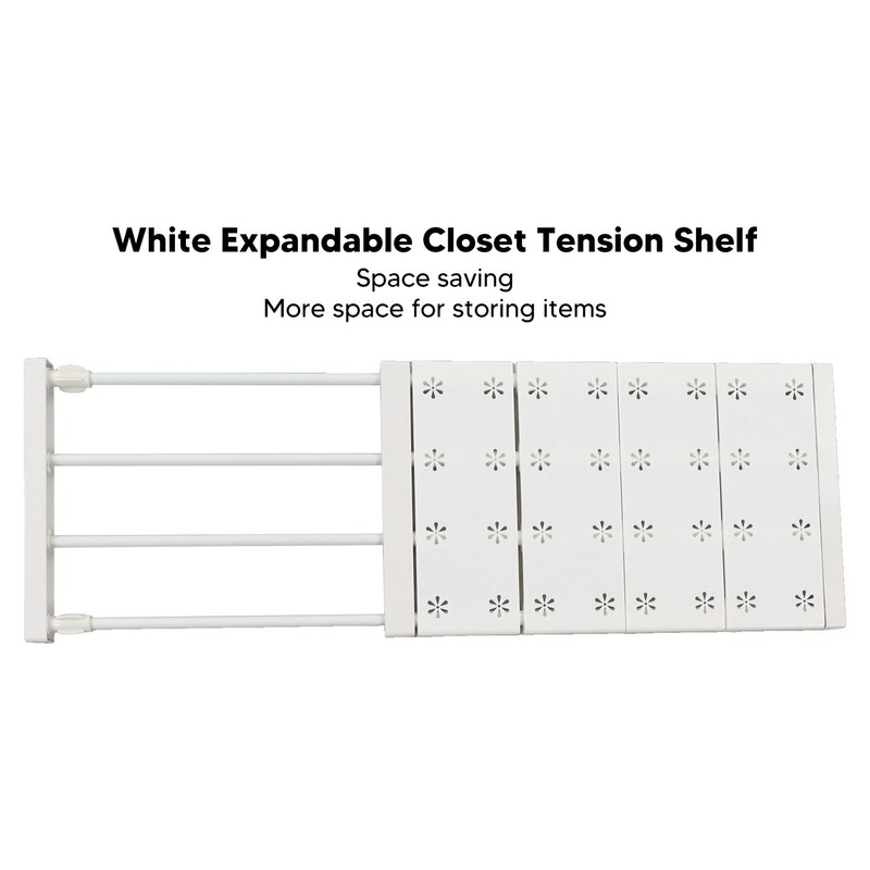Wardrobe Partition Board Storage Extendable Rod Space Saving Layered Partition