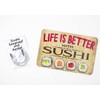Life is Better with Sushi Retro Decorative Hanging Sign with