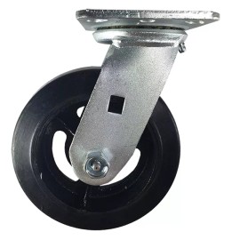 Hy-Weld 6" x 2" Heavy Duty "Rubber on Cast Iron" Caster - Swivel