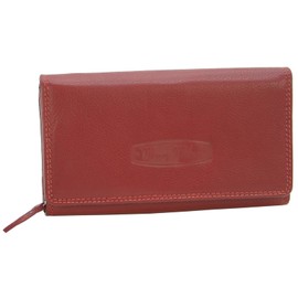 Money Maker - Women's Leather Wallet - Large Purse for Women - Wallet with RFID Protection, Red, red, rfid wallet