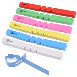 BEADNOVA Tree Tags Plastic Plant Labels Wrap Around Hanging Tags Tree Markers Signs Nursery Labels for Plants Garden (120Pcs, Mix Color)