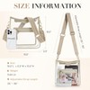 Missnine Clear Crossbody Bags for Women Stadium Approved Clear Purse