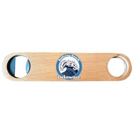 Bethany Beach Delaware Ocean Wave Design Souvenir Wooden Bottle Opener 2-Pack