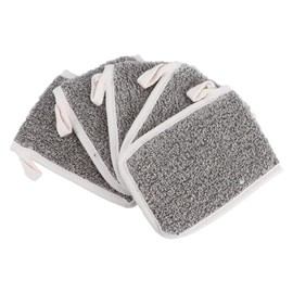 IWOWHERO 5pcs Exfoliating Body Scrub Soap Bag Portable Bathing Soap Storage for Home Travel