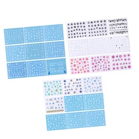 minkissy 1set Colorful Snowflake Pattern Nail Art Stickers Christmas Themed Decals for Easy Application for Holiday Parties and Creative Nail Designs 60sheets