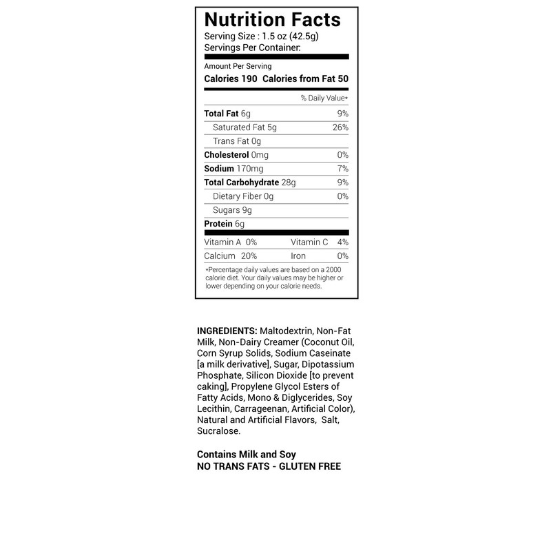 No Sugar Added Vanilla Creme Drink Mix - 3 LB