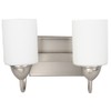 Overstock Cecilia 2 Light Vanity Lighting in Brushed Nickel Finish