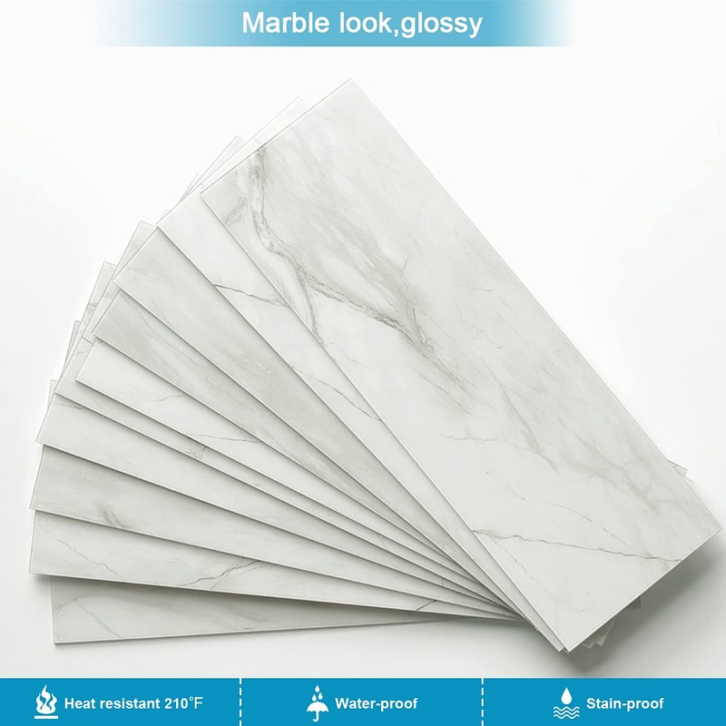 BeNice Peel and Stick Backsplash for Kitchen Tile,Peel and Stick