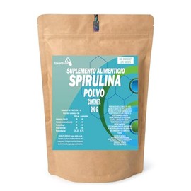 Spirulina en Polvo IsaaQuim | Suplemento Alimenticio Natural | 200 g | 66 Porciones de 3 g