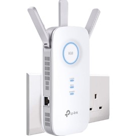 TP-Link Mesh WiFi Range Extender, Ultraxtend WiFi Booster, AC1900 Mbps WiFi Internet Repeater with Gigabit Port, Intelligent Signal Light, Power Schedule, Tether APP, Easy Setup, UK Plug (RE550) White