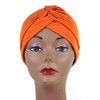 NYFASHION101 Women's One Size Classic Turban Headband MK5016-Orange