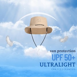 Waterproof Bucket Hats for Women Men UV Protection Sun Hat Packable Boonie Cap Outdoor Rain Hat Khaki