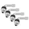 Gorgeri 4pcs 90 Degree Angle Tire Valve Stems Aluminum Alloy