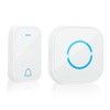 VFANDV Wireless Doorbell Outdoor LED Indicator Buttons Wireless Waterproof Outdoor