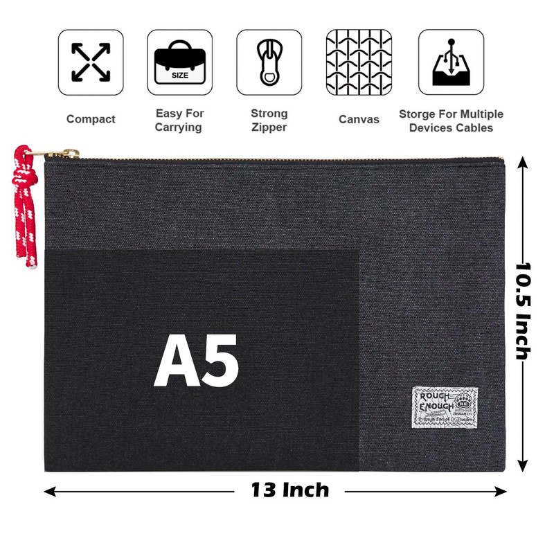 Rough Enough Important Document Organizer Holder Safe File Folder Bag