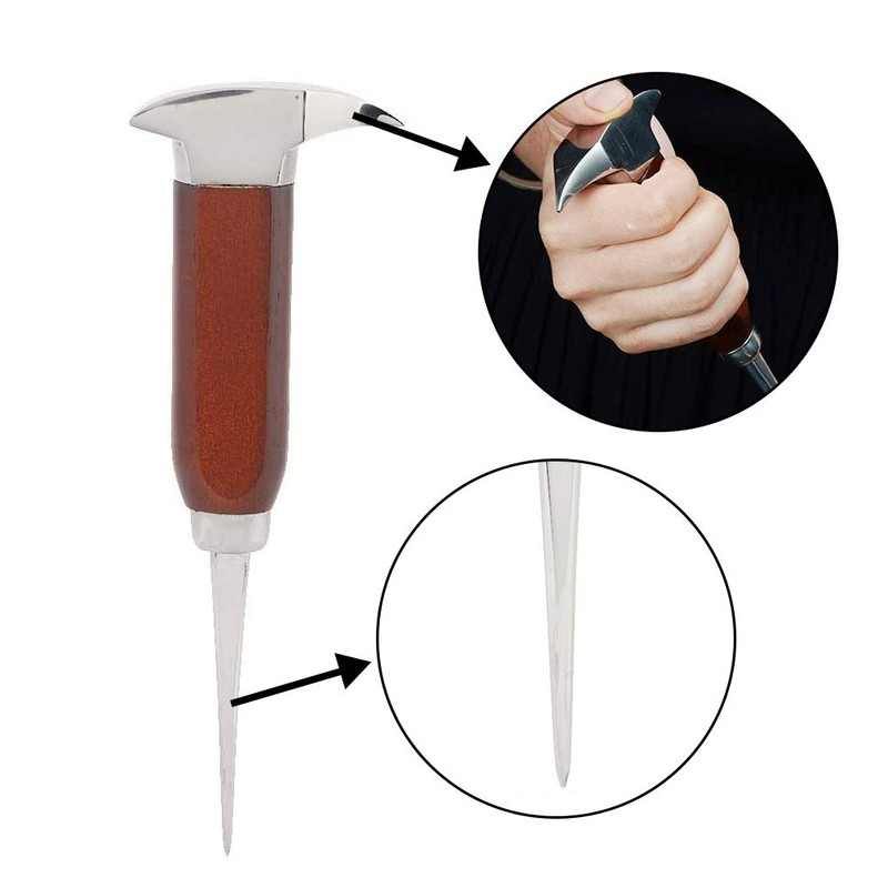 Ice Pick Stainless Steel Bartending Pick Chisel Round Bar Ice