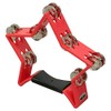 Kikutani Tambourine Star Shape Color MX-5 Red
