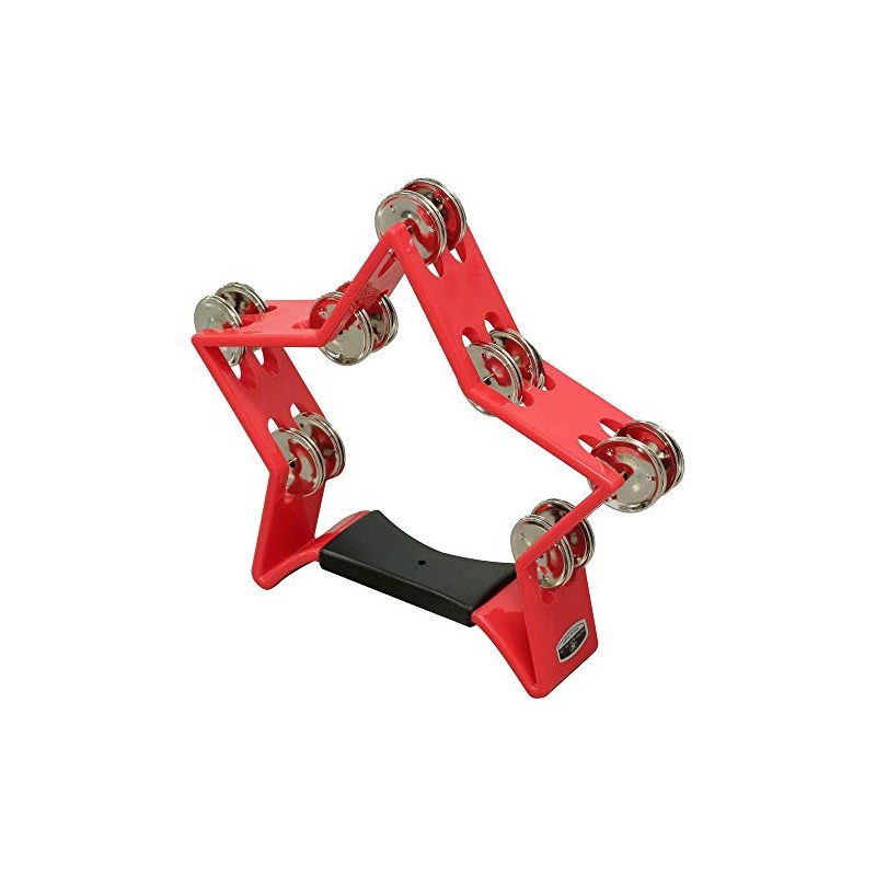 Kikutani Tambourine Star Shape Color MX-5 Red