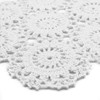 kilofly Crochet Cotton Lace Table Placemats Doilies Pack, 4pc, White,
