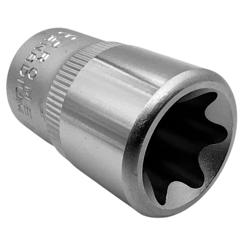 ALKAN 9 Piece Socket Spanner Inserts E10-E24 - 1/2" Drive