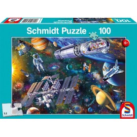 Schmidt Spiele 56455 Space Fun, 100 Pieces, Children's Puzzle, Multi-Colour, Normal