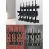 Kadunmina Gun Rack Wall Mount Adjustable Heavy Duty Steel Indoor