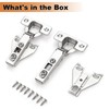 Probrico Soft Opening Kitchen Cabinet Hinges 10 Pair (20 Pack),