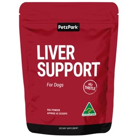 Petz Park Liver Support for Dogs - Made in Australia - Milk Thistle Supplement for Dogs, Liver Detox - 90g