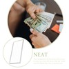 Tofficu 10pcs Money Case for Cash Clear Plastic Sleeve Currency