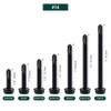 #14 x 2-1/2" Black Hex Washer Head Self Drilling Screws