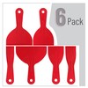 Bates 6 Pack Plastic Putty Knife Set - Paint Scraper,